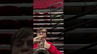 Playing piccolo trumpet in a beginning band class trumpet piccolo [upl. by Eelanna]