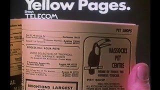 Yellow Pages Let your fingers do the walking 1982 TV Commercial [upl. by Erdah]