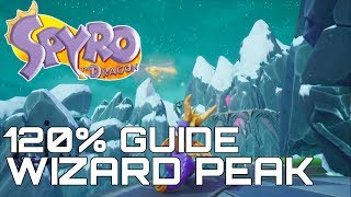 Spyro The Dragon Reignited 120 Guide WIZARD PEAK ALL GEMS EGGS DRAGONS [upl. by Smoht]