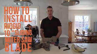 How to replace a saw blade on Craftsman 10quot Compound Miter Saw [upl. by Idur]