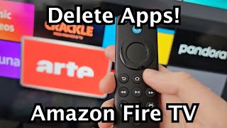 Amazon Fire TV Devices  How to Delete  Uninstall Apps [upl. by Finah]