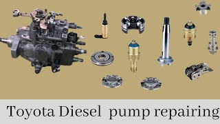 how to fuel injection pump repair toyota denso 3C diesel pump [upl. by Eciryt]