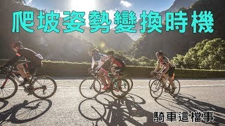 【騎車這檔事】爬坡姿勢變換時機｜職業車手的爬坡技巧｜輕鬆爬坡的眉角 [upl. by Myk]