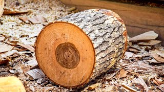 A Whiskey Barrel from an Ash Log DIY  How to make a Wooden Barrel with your own hands [upl. by Beeson]