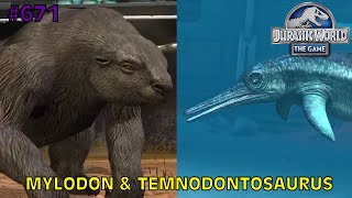 Mylodon amp Temnodontosaurus  Jurassic World The Game  EP 671 [upl. by Nwahsud997]