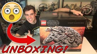 Unboxing The Biggest LEGO Set Ever  LEGO Star Wars 75192 UCS Millennium Falcon Unboxing  Haul [upl. by Ekal]