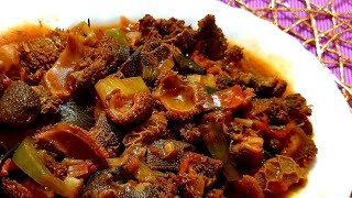 How to cook tripeBeef offals recipemogodumatumbo recipeSouth African tripe recipe [upl. by Cinamod]