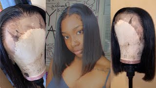 Start To Finish Wig Install  Blunt Cut Bob  50 Affordable Amazon Wig [upl. by Lenra591]