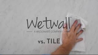 Wetwall™ WaterProof Shower Wall Panels vs Tile  The Showdown [upl. by Doubler195]