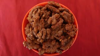 Keto Candied Walnuts Recipe  Easy Low Carb Sugar Free Cinnamon Roasted Walnuts [upl. by Ddart33]