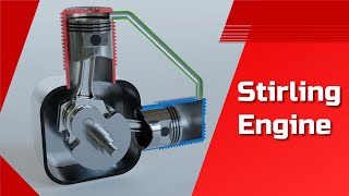 How does a Stirling engine work Design and operation of an alphatype hotair engine [upl. by Kristi]