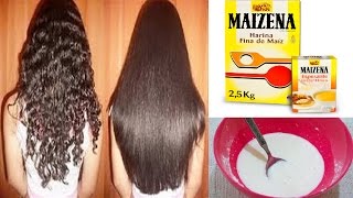 ALISA TU CABELLO DE FORMA PERMANENTE CON MAICENA Y ESTOS 3 INGREDIENTES MÁS [upl. by Akyssej]