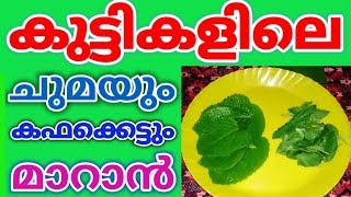 കുട്ടികളുടെ ചുമയും കഫക്കെട്ടും വളരെ വേഗത്തിൽ മാറാൻ ഒറ്റമൂലിHome Remedy For Cough and Cold [upl. by Nanam]