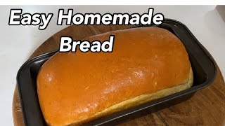 Homemade Bread For Beginners No Mixer Buttery amp Soft [upl. by Llerrahs89]