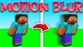 How To Get MOTION BLUR On Minecraft Bedrock 120 2023 [upl. by Neelahs]