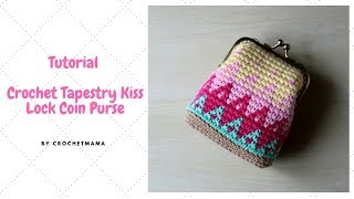 How to Crochet a Kiss Lock Coin Purse [upl. by Gittel]