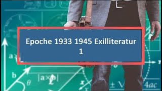 Epoche 1933 1945 Exilliteratur 1 [upl. by Ytte972]