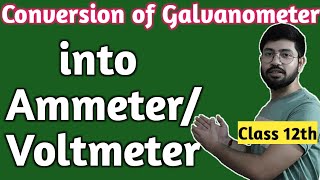 Conversion of Galvanometer in to Ammeter amp Voltmeter Magnetic effect Part16 Conversion of Galvanom [upl. by Lihp916]