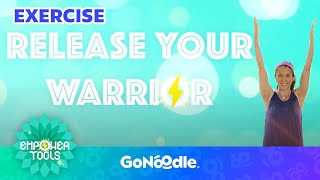 Release Your Warrior Workout  Activities for Kids  GoNoodle [upl. by Alegnad]