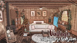 BLOXBURG Vintage Cottagecore Bedroom 🤎 [upl. by Taveda726]