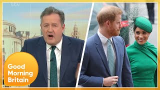 ‘I’m Sickened Piers amp Susanna Clash Over Prince Harry amp Meghan Interview  Good Morning Britain [upl. by Perlie]