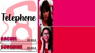 Glee  Telephone  Line Distribution  Lyrics [upl. by Agni]