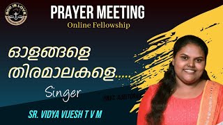 ഓളങ്ങളെ തിരമാലകളെ Vidya vijesh christian devotional song [upl. by Treblih283]