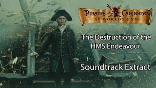 Pirates of the Caribbean At Worlds End  The Destruction of the HMS Endeavour Soundtrack Extract [upl. by Schrick]