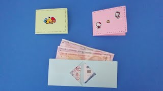 Kağıttan cüzdan yapımı Kağıttan neler yapılır Origami yapımı [upl. by Barsky]