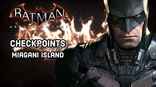 Batman Arkham Knight  Miagani Island Checkpoint Locations Own the Roads [upl. by Ahsoj480]