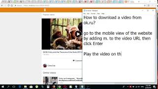 How to download a video from ok ru Odnoklassniki [upl. by Tyre530]