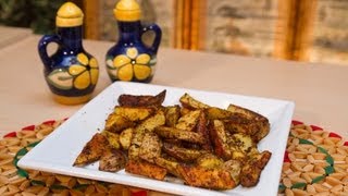 Patatas Fritas al Horno un Poco Picantes o Potato Wedges [upl. by Ahseenat55]