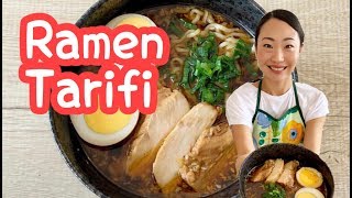 Evde Ramen nasıl yapılır Tavuklu Ramen tarifi 海外でラーメンの作り方 [upl. by Kippy691]