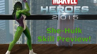 Marvel Heroes SheHulk Skill Preview [upl. by Nivrae]