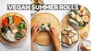 How to Make Vegan Summer Rolls w Easy Steps [upl. by Sanez]