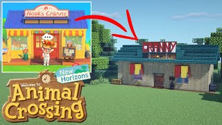 How to Build the Nooks Cranny from Animal Crossing New Horizons in Minecraft 116 [upl. by Eemla]