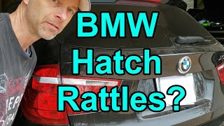 How to fix ANNOYING rear hatch rattles in BMW X3 X4 X5 X6 [upl. by Klayman545]