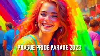 Prague Pride Parade 2023 in the city center full version [upl. by Krishnah623]