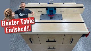 Router Table Build  Finishing the fence top dust collection [upl. by Eatnuhs]