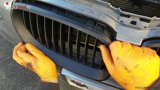 BMW Front Grill Replacement Upgrade  How to Replace It Yourself [upl. by Artinad190]