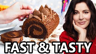 I Tried Baking Nigella Lawsons SECRET Chocolate Yule Log Recipe [upl. by Melodee223]