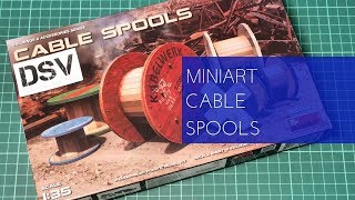 Miniart 135 Cable Spools 35583 Review [upl. by Bradly]