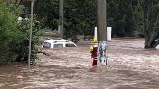 🚨 QUEENSLAND FLOODS TODAY🇦🇺 Evacuations near Brisbane Laidley Grantham Lockyer Valley May 13 2022 [upl. by Serolod]