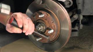 How to Replace Front Brakes Hyundai 0106 [upl. by Napas]