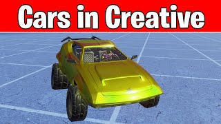 How to get Cars in Fortnite Creative Are Cars in Creative How to change Color amp unlimited boost [upl. by Helman350]