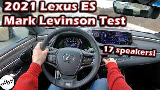 2021 Lexus ES – Mark Levinson 17speaker Review  Apple CarPlay amp Android Auto Demo [upl. by Clara]