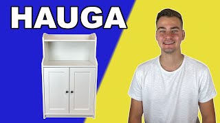 HAUGA Cabinet with 2 Doors IKEA Tutorial [upl. by Grizelda]