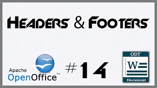 Headers and Footers  14  Introduction to OpenOffice Writer 411 [upl. by Sessler604]