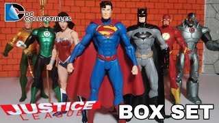 TREMENDO SET JUSTICE LEAGUE NEW 52 BOX SET DC COLLECTIBLES REVIEW [upl. by Siegfried339]