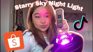 Starry Sky Night LightGalaxy Projector from Shopee  Unboxing  Tutorial Review  Micah Lozano [upl. by Kathryne33]